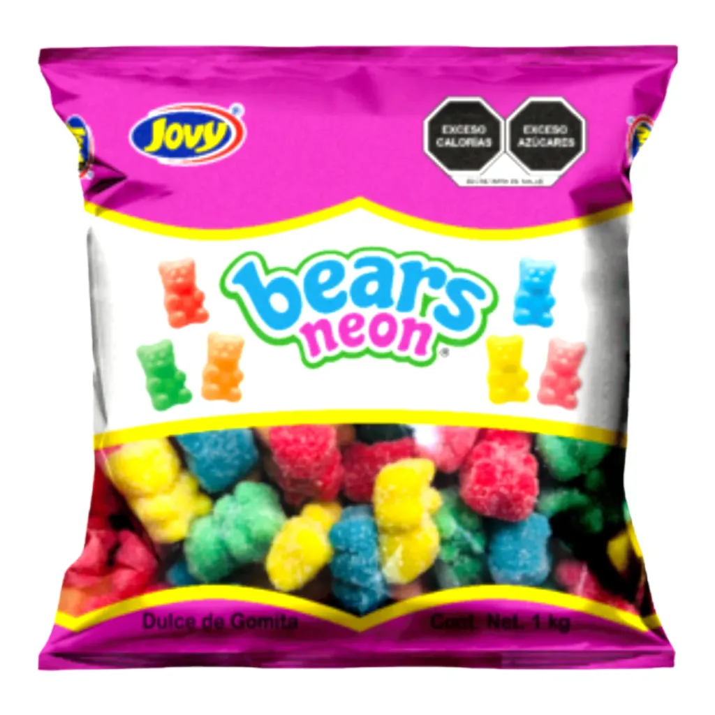 GOMA JOVY OSOS NEON 1KG