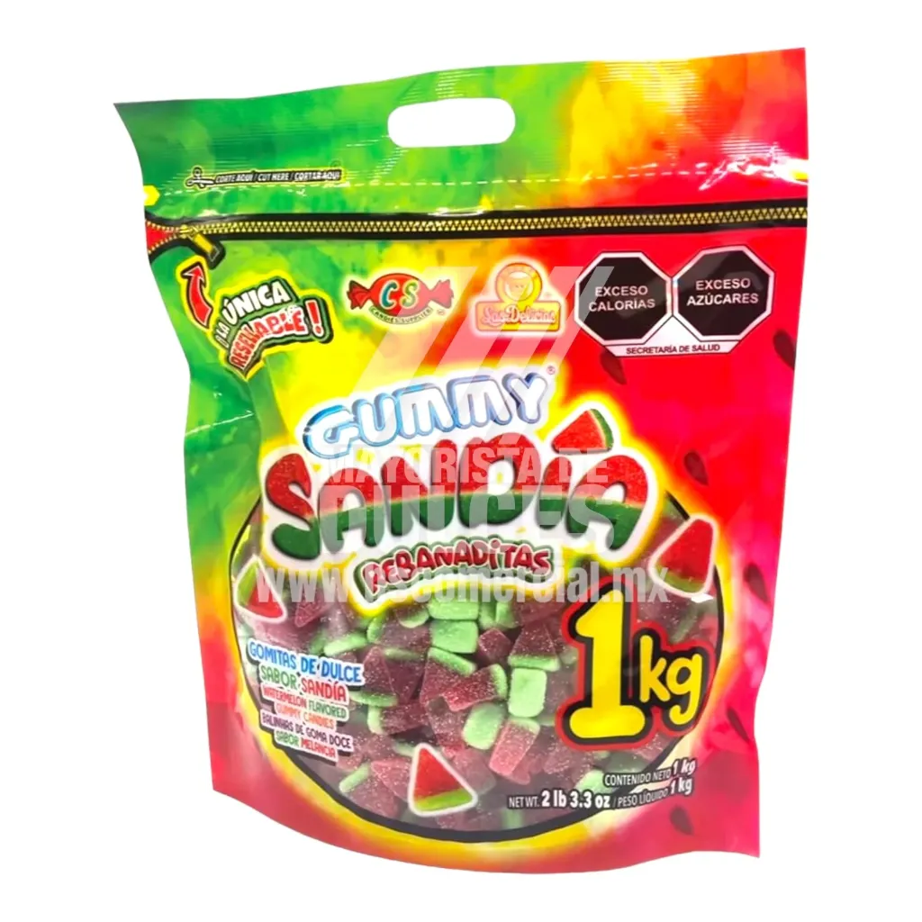 GOMA GUMMY SANDIA REBANADITAS DELICIAS KG