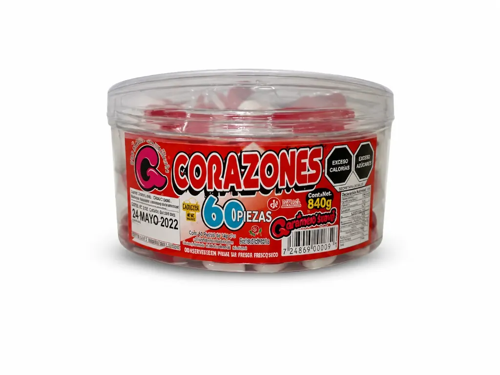 GOMA CORAZON MIGOM ESTUCHE C/60