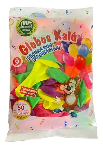 GLOBO KALU NEON #9 COLORES C/50