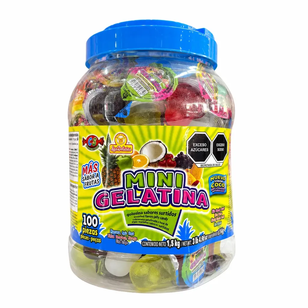 GELATINA MINI C/100 DELICIAS