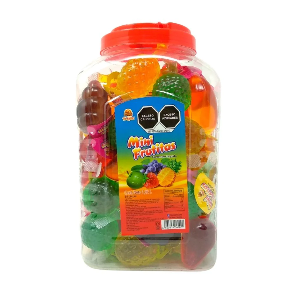 GELATINA FRUTITAS VITROLERO C/55 TINAJITA