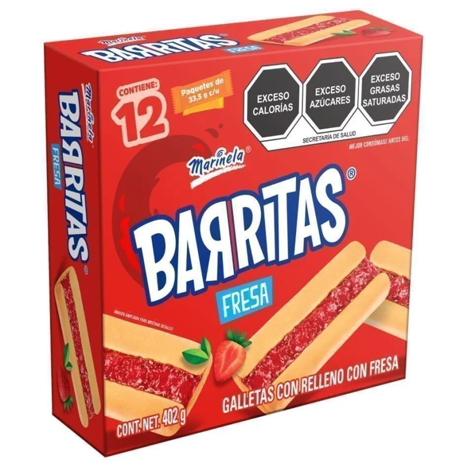 GALLETA BARRITA FRESA C/12