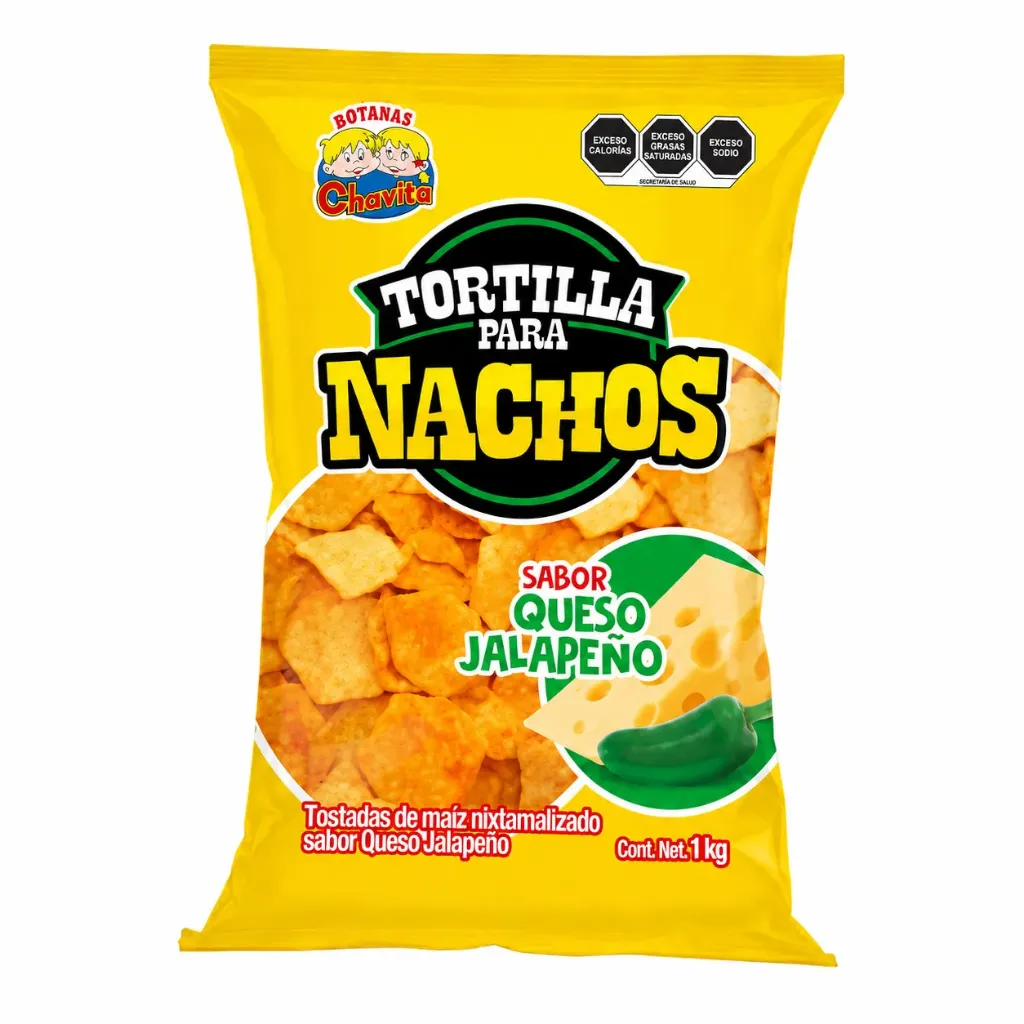 FRITURA NACHO JALAPEÑO SAZONADO CHAVITA 1 KG