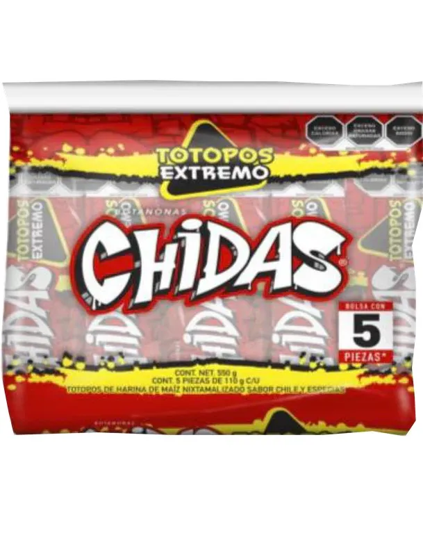 FRITURA CHIDAS TOTOPOS EXTREMO C/5