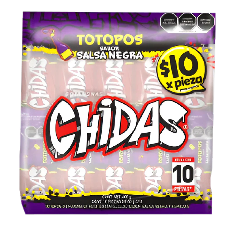 FRITURA CHIDAS TOTOPO SALSA NEGRA C/10