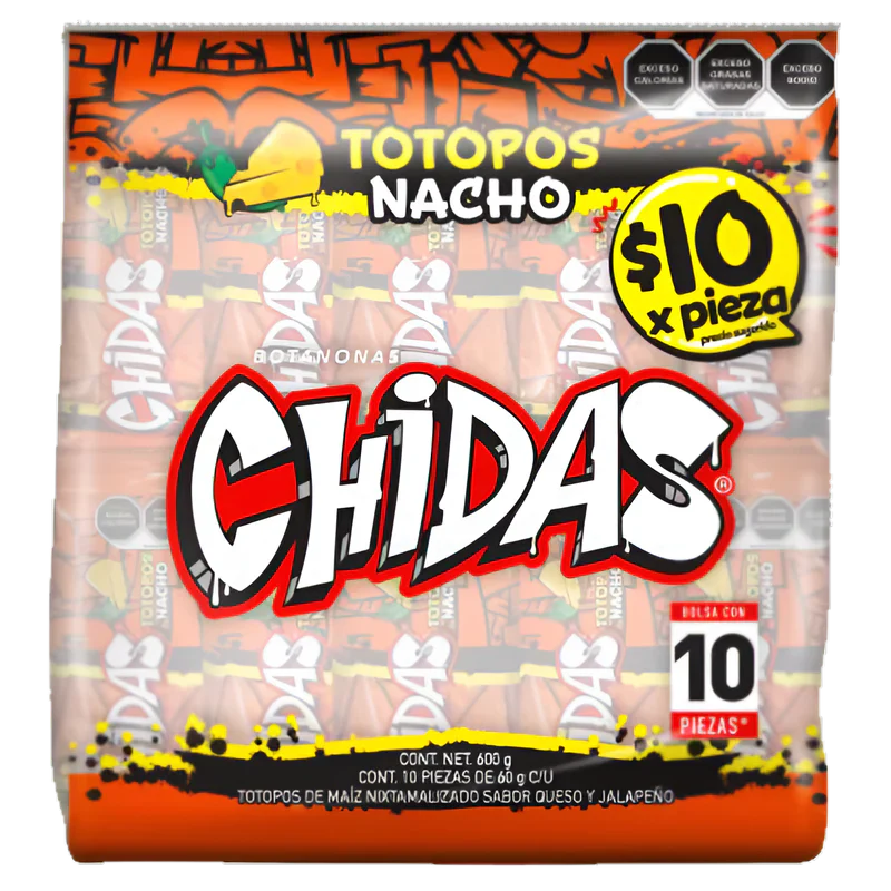 FRITURA CHIDAS TOTOPO NACHO C/10