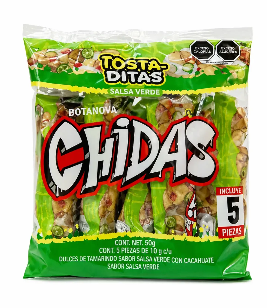 FRITURA CHIDAS TOSTADITAS SALSA VERDE C/5