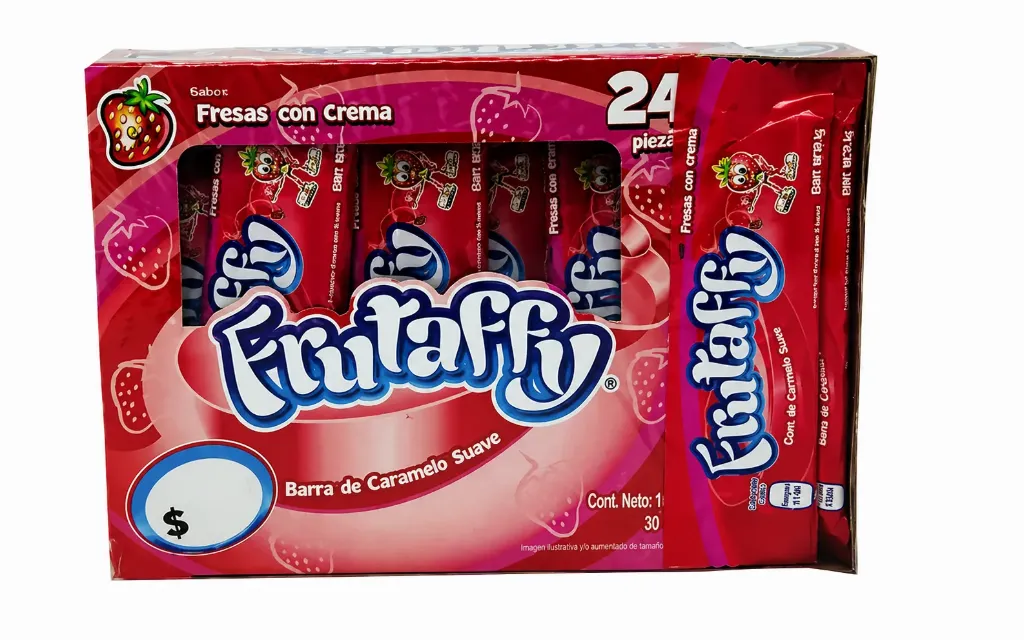 DULCE FRUTAFFY BARRITA FRESA C/24