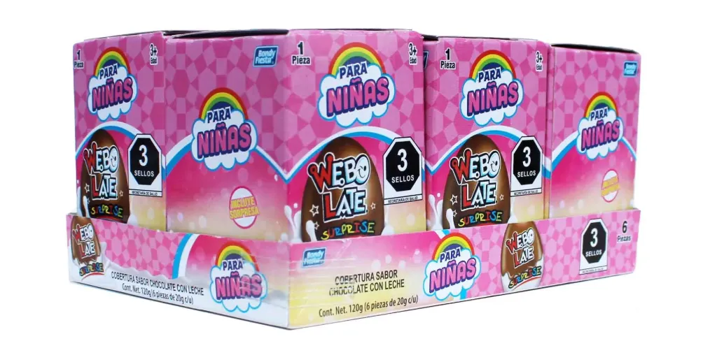CHOCOLATE WEBO LATE NIÑAS C/6