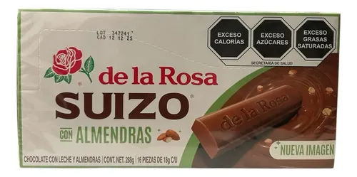 CHOCOLATE SUIZO CON ALMENDRAS