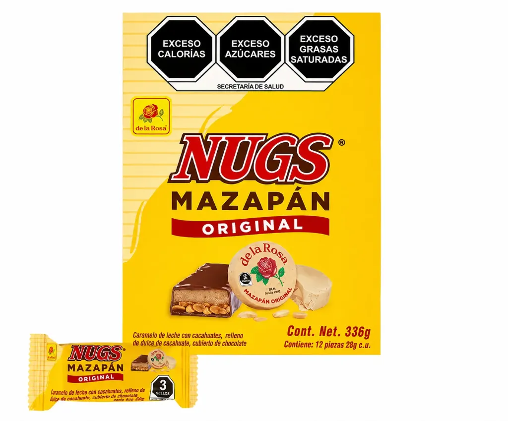 CHOCOLATE NUGS MAZAPAN C/12