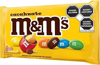 CHOCOLATE M&M CACAHUATE C/6