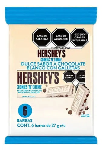 CHOCOLATE HERSHEY´S COOKIES N CREAM C/6
