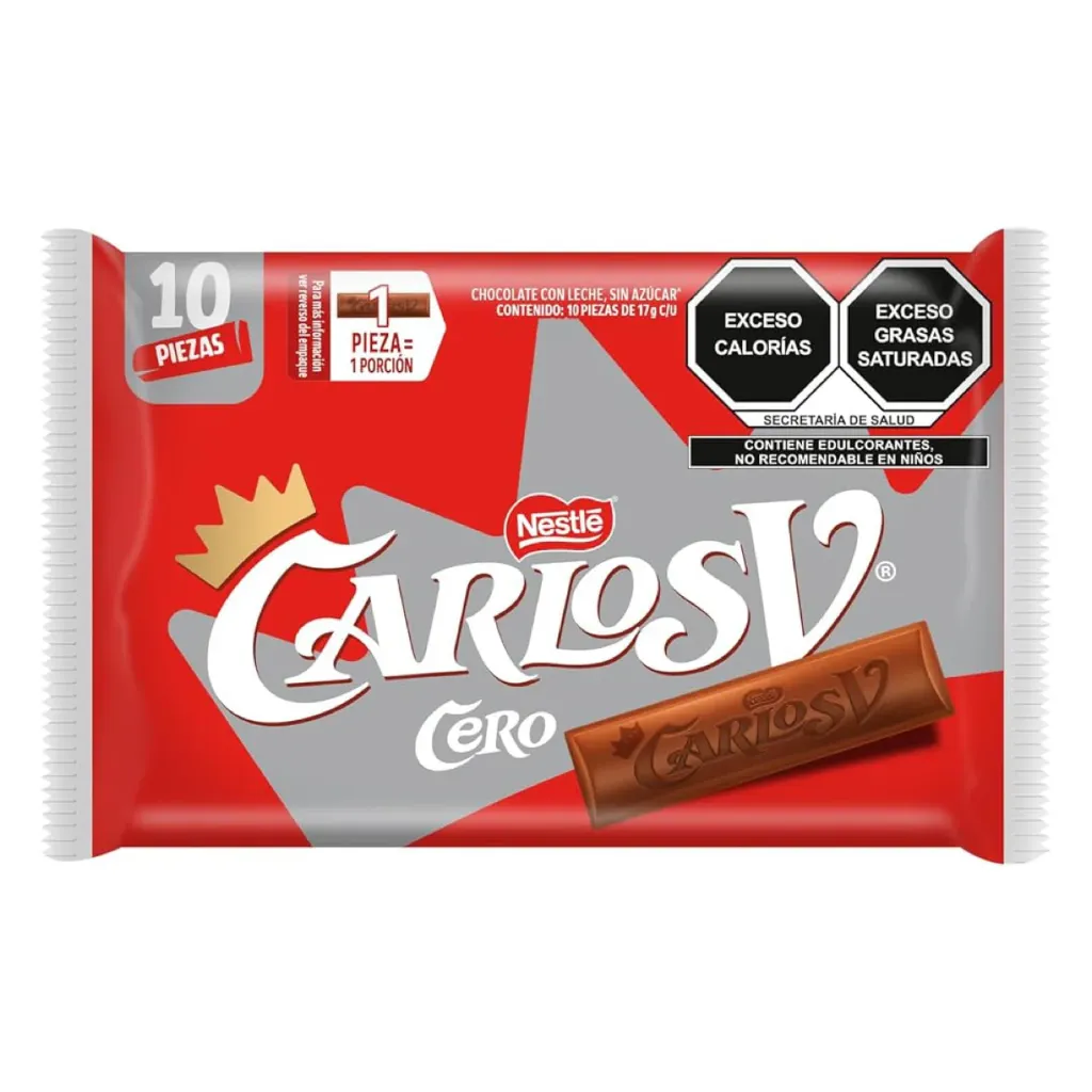 CHOCOLATE CARLOS V SUGGAR FREE C/10