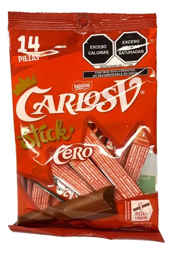 CHOCOLATE CARLOS V STICK CERO C/14