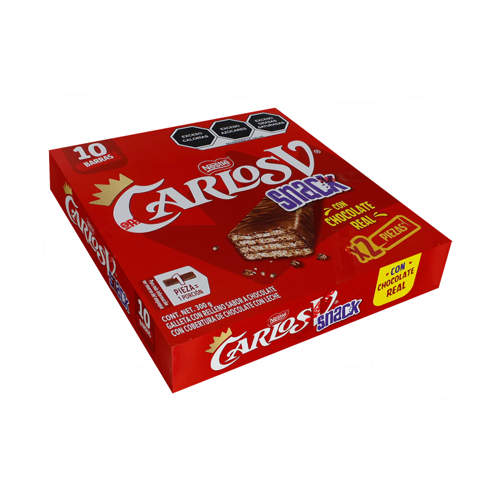 CHOCOLATE CARLOS V SNACK C/10